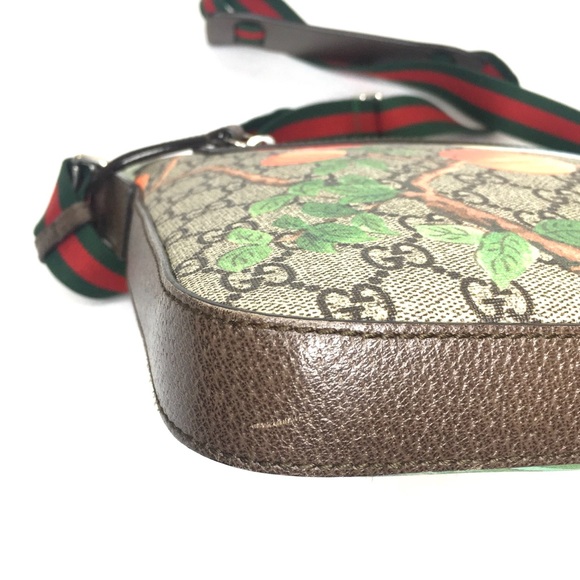 Authentic Gucci Tian crossbody unisex bag brown monogram coated bengal canvas - Picture 7 of 16